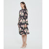 Subtle Tie Ruched Floral Dress by MM