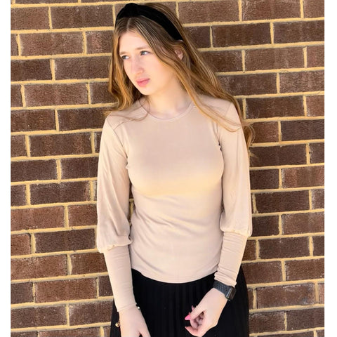 Vanilla Puff Sleeve Top Ivee