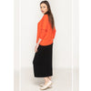 Wide Dolman Top by KMW Cayenne Orange