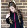 Pop Zip Cardigan Tee Pink