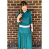 Teal/Aqua Ribbed Skirt