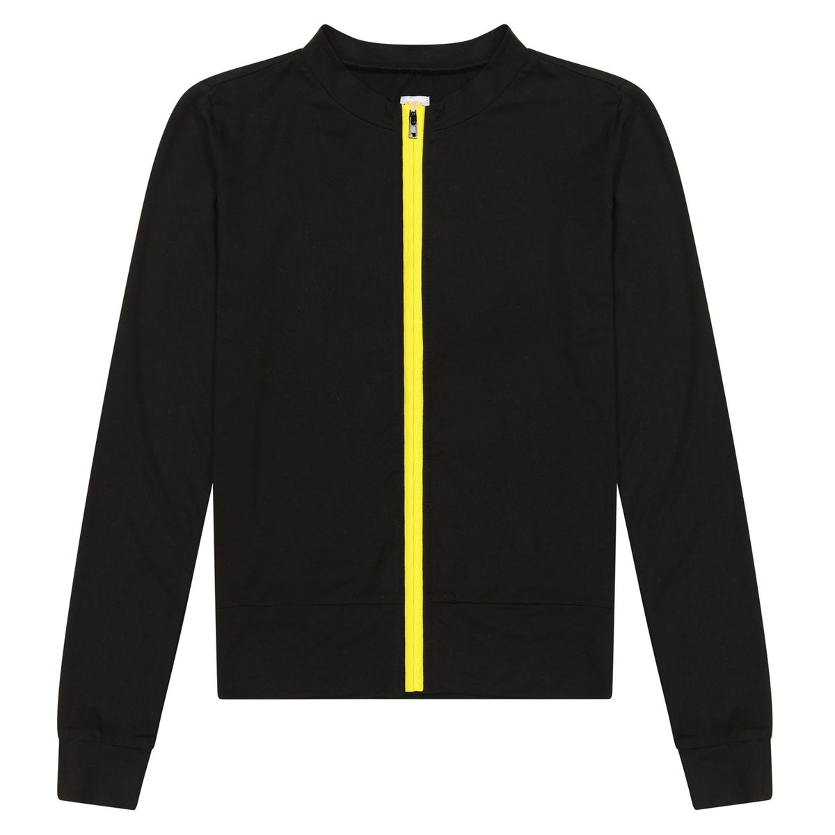 Pop Zip Cardigan Tee Yellow