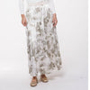 Satiny Sage Abstract Forrest Maxi Skirt by Ivee