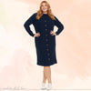 Gila Cardigan Dress Plus Navy