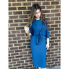 Ribbed Sleeveless Jumper Blue