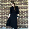 Side Ruched Dress Black