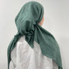 Bamboo Crepe Solid Pretied Headscarf Valeri