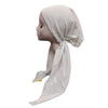 Silver Lurex Thread Cotton Pre-tied Headscarf by SG
