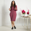 Ruby Carrie Rib Knit Hoodie Dress