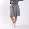 Sweatshirt Pleated Skirt Grey