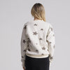 V-Neck Star Sweater Ivory
