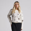 V-Neck Star Sweater Ivory