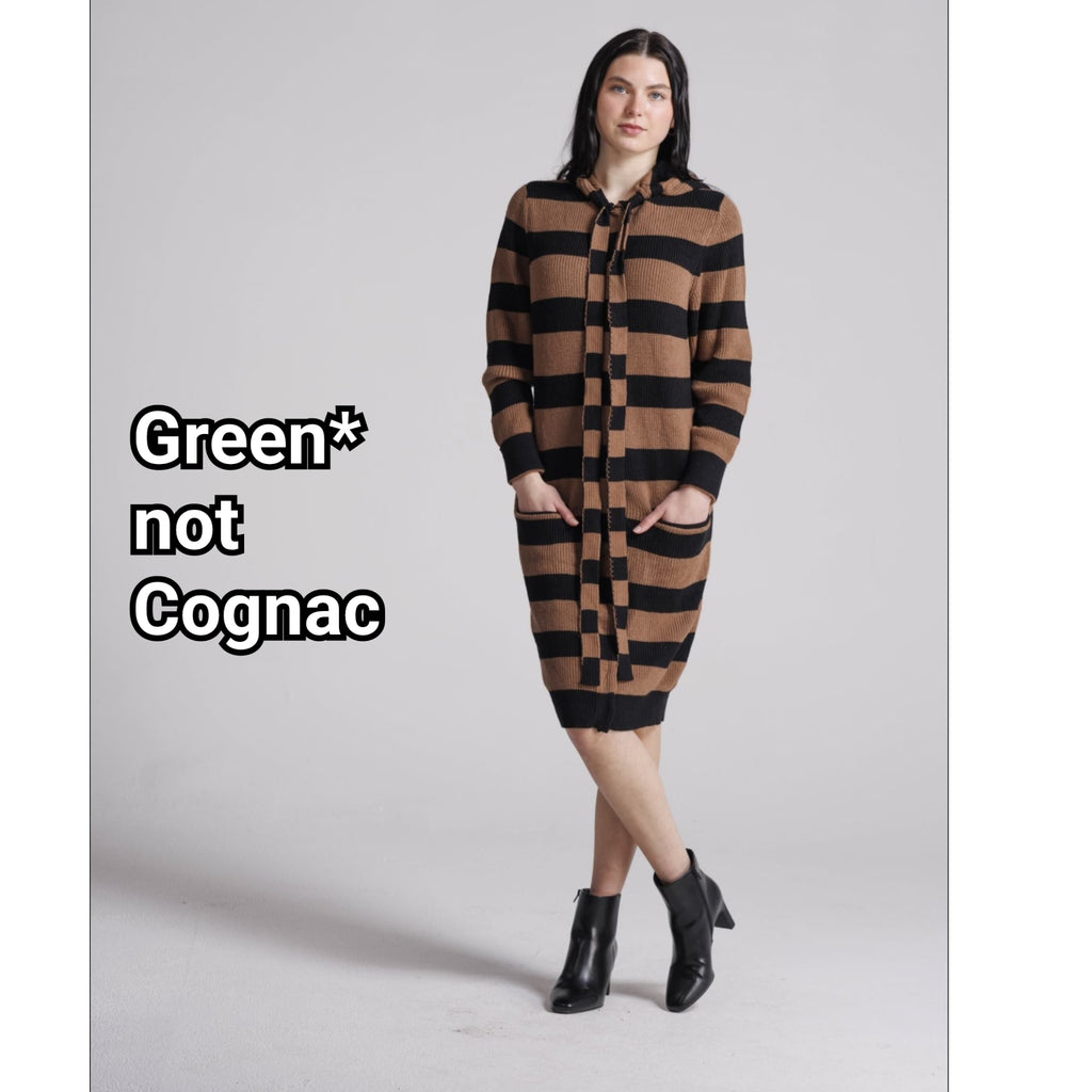 Black & Green Stripe Sweater Dress – The Mimi Boutique