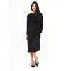 Swing Floral Dress Black by DF