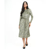 Swing Floral Dress Olive by DF