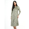 Swing Floral Dress Olive by DF