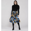 Tie Front Abstract Skirt