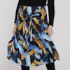 Tie Front Abstract Skirt