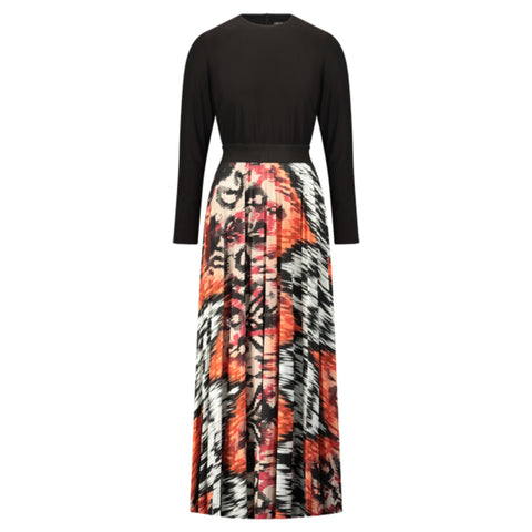 Black & Orange Maxi Dress by OC