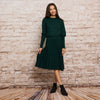 Simone Knit Pleated Skirt 26" Hunter