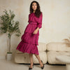 Charlene Dress Fuschia Pink