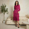 Charlene Dress Fuschia Pink