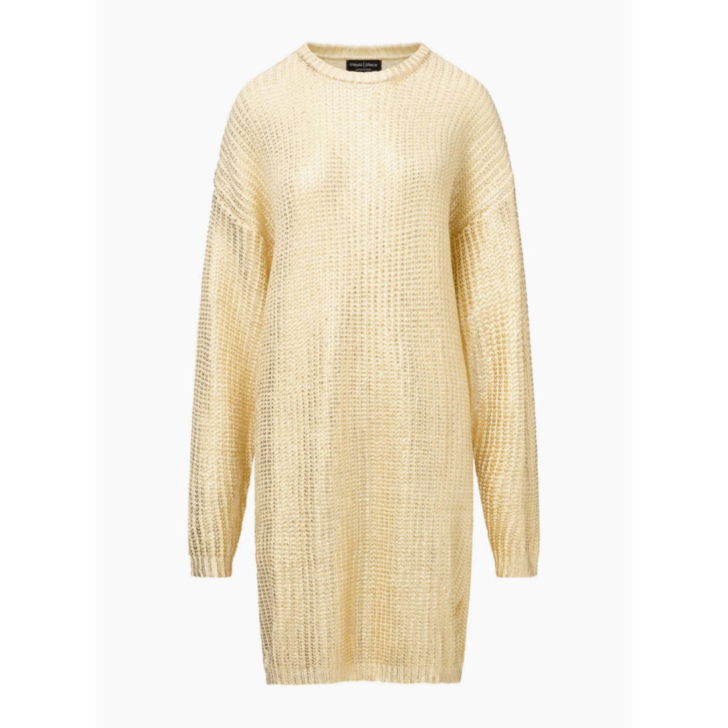 Metallic Sweater Dress Gold – The Mimi Boutique