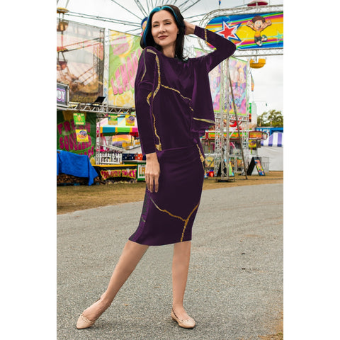 Reo Plum 2 Piece Set by Mikah