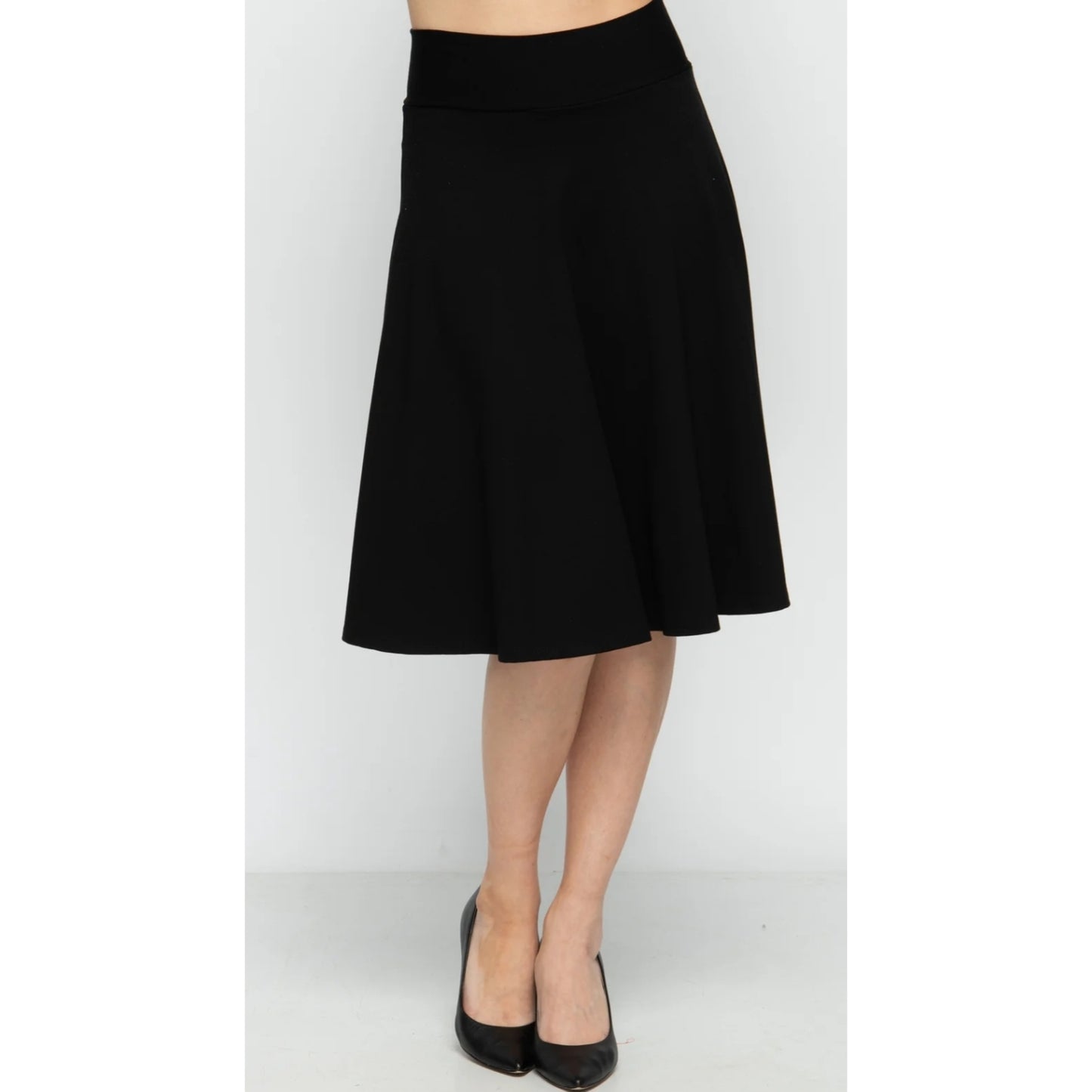 Circle Skirt Black By KMW: 23"