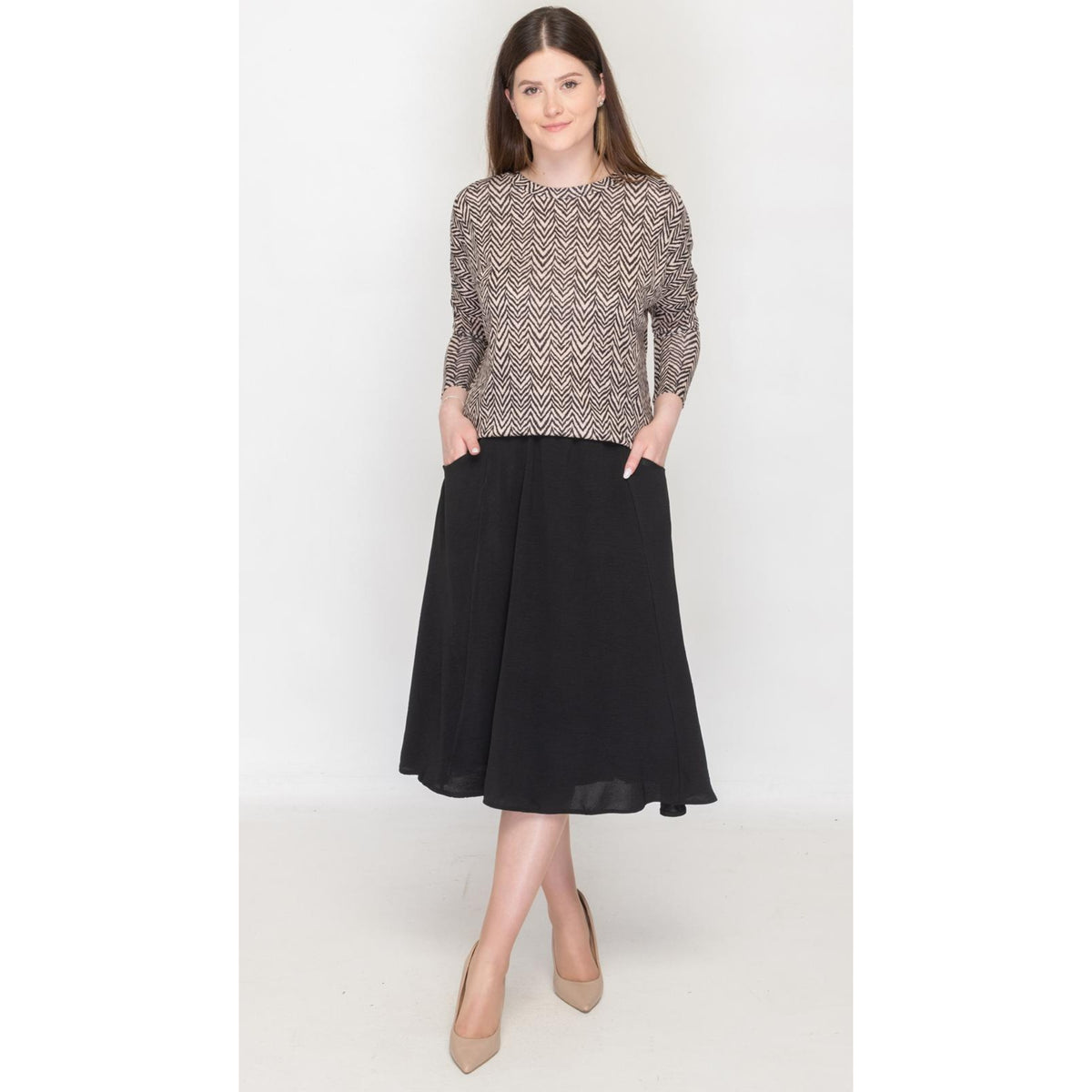 Zig Zag Dolman Monkey Top
