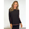 Edged Dolman Tee Black/Coral