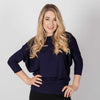 Waisted Dolman Top KMW Navy