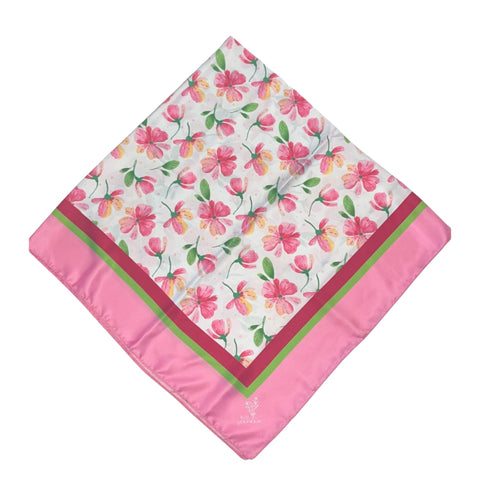 Silky Floral Open Square Headscarf by Its Younique