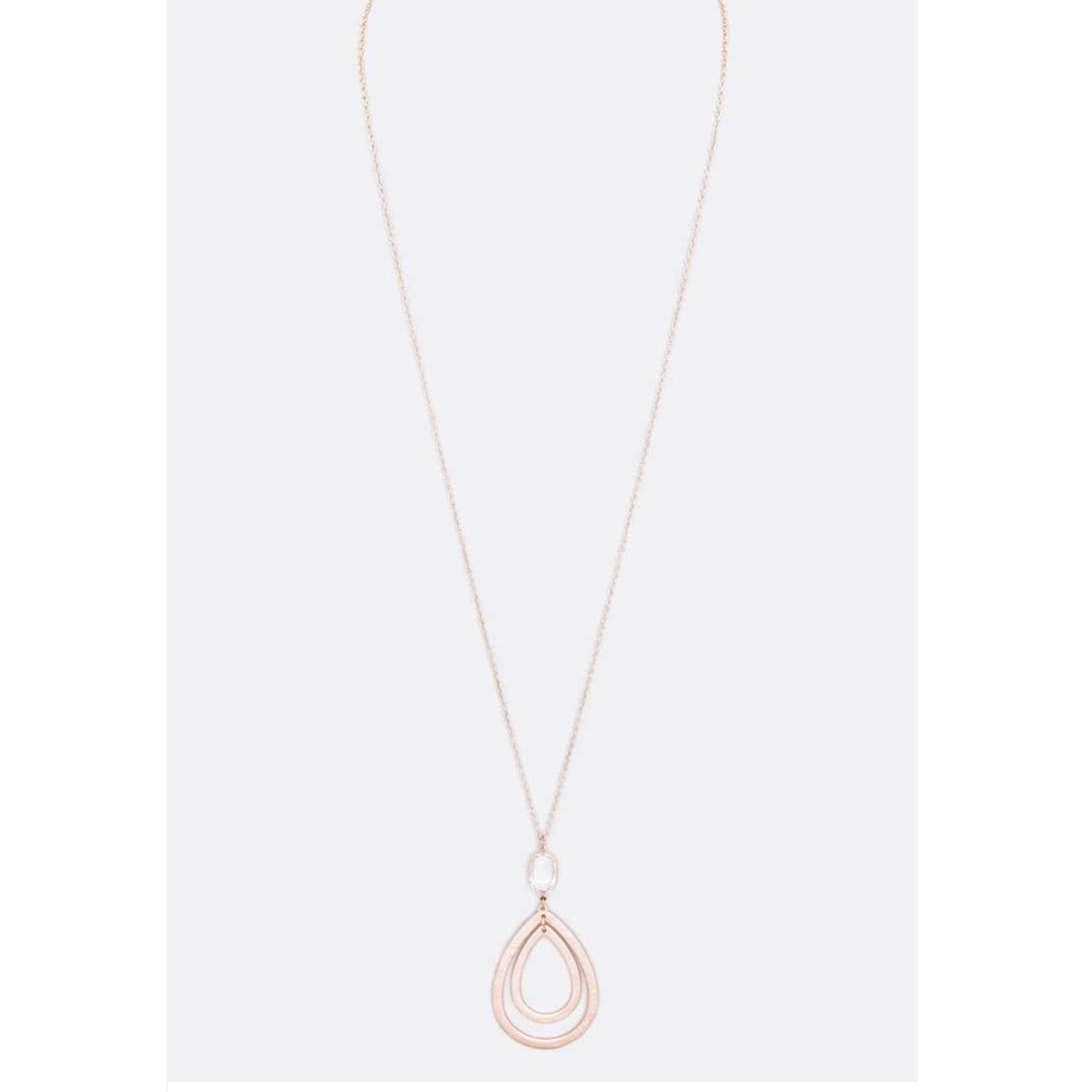 Oval Crystal Necklace
