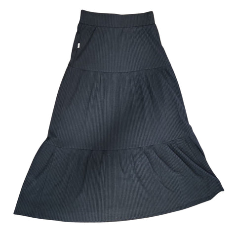 Ribbed Black Skirt by Lilac Teen