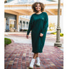 Pine Logo Sweatshirt Dress by Mikah