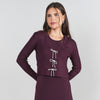 Eggplant Bow Cardigan Adina LV