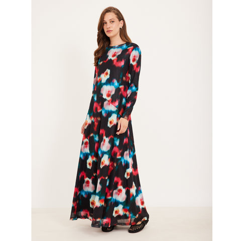 Flower Net Maxi Dress OC