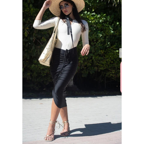 Mahlia Resort Skirt Black CVRGE