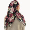 Merlot Bloom Light Crinkle Headscarf Valeri Many Styles