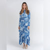 Mesh Europa Dress Morning Mist Blue Floral