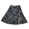 Paneled Flare Distressed Skirt Black Adina LV