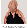Bamboo Crepe Solid Pretied Headscarf Valeri
