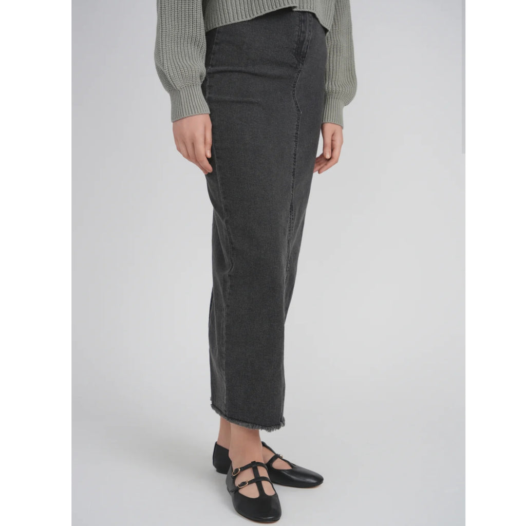Black Denim Maxi Skirt – The Mimi Boutique
