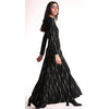 Braided Weave Print Fit n Flare Maxi Dress