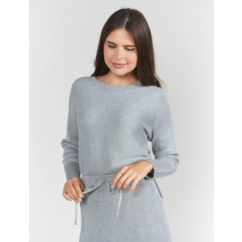 Sweater Rib Top Gray Adina LV