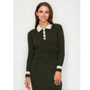 Olive Rope Knit Sweater Set Sold Separately
