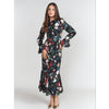 Aliza Dress Exotic Winter Floral Adina LV