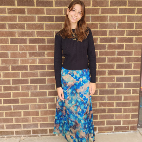 Turquoise Skirt Lilac Teen