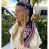 Black Mauve Floral Headscarf SB (More Styles)
